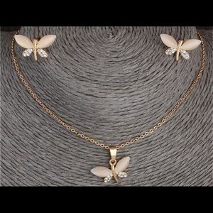 NEW Gold or silver earring& necklace sets